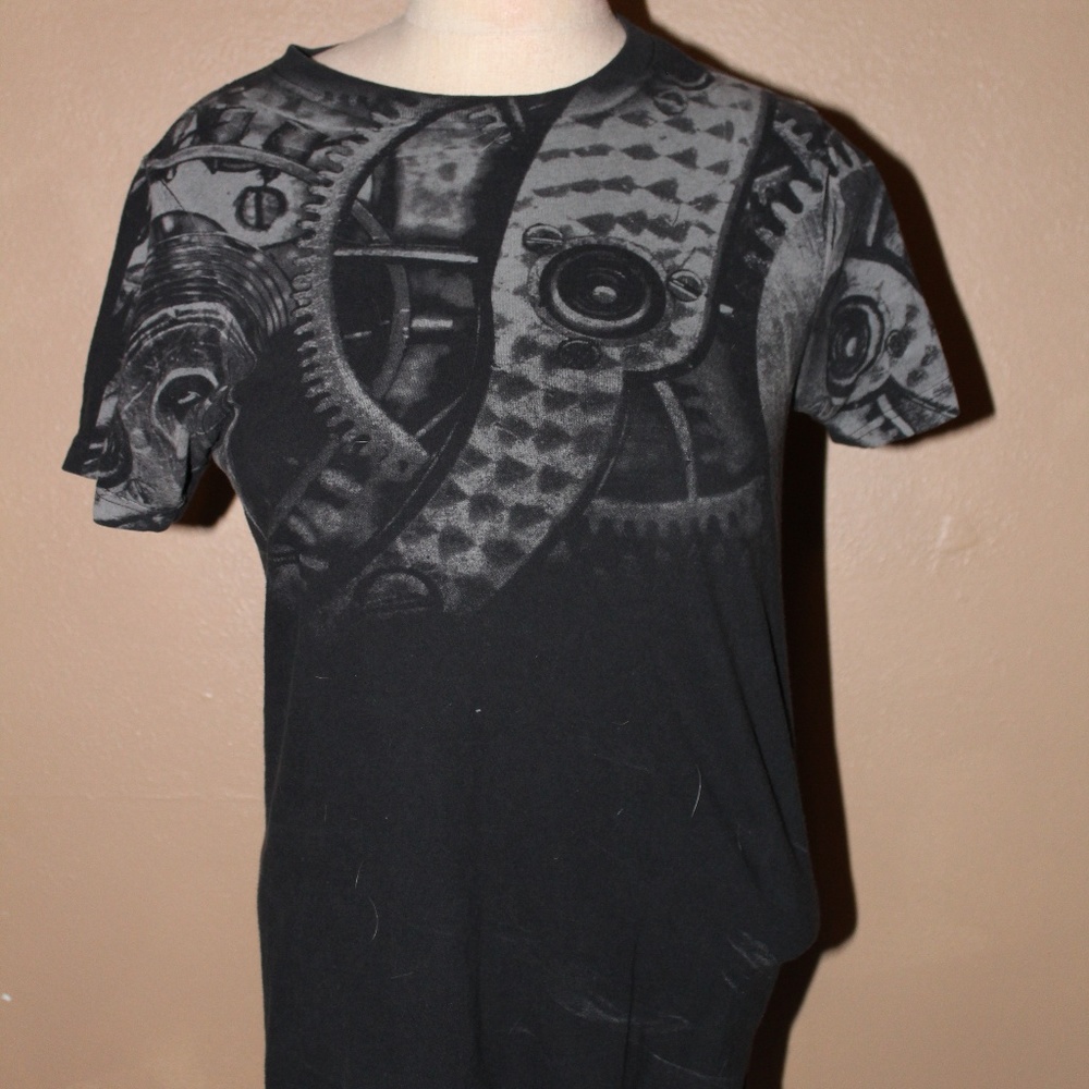 Rock & Republic "Distressed Gears" Shirt